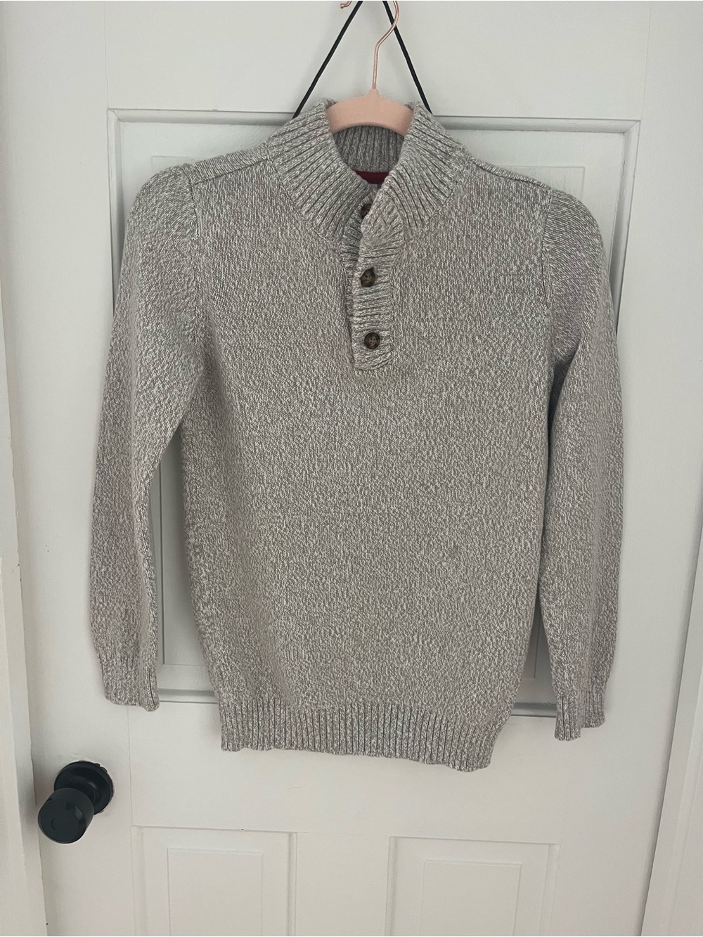 Carter's Light Gray Shawl Collar Sweater